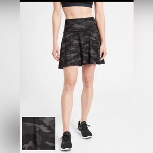 Athleta Dark Camouflage Skater Skirt